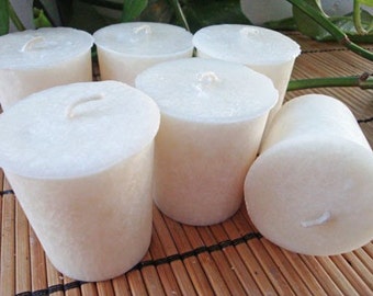GINSENG - Natural Wax Votive Candle 6pk