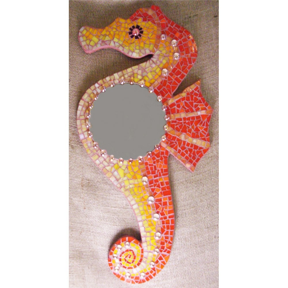 Venetian Mirror With Seahorse Accents