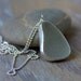 Sea Glass Pendant. Simple Bezeled Seaglass Necklace.