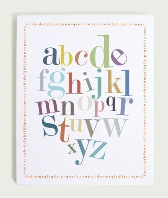 alphabet border print