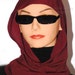 Hoodie - Hood Wrap Headcovering Cranberry Hood Hijab