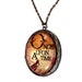 Once Upon A Time Locket Pendant in Antiqued Brass Setting