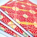 Red and Yellow Fabric Greeting Card