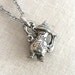 Miniature Antique Silver Teapot Necklace - Tea Time II
