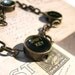 Typewriter Key Bracelet in Antique Brass