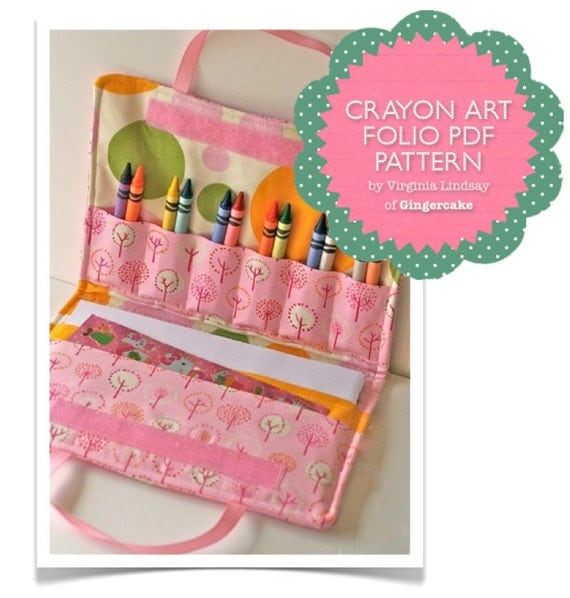 Download Crayon Holder PDF Sewing Pattern Carrying Case for by ginia18