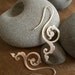 happiness of being earrings - Historical scrollwork earrings