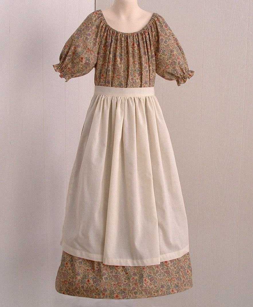 Girls Pioneer Colonial Prairie Dress Costume by timelesscostumes