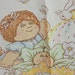 Vintage Cabbage Patch Kids Twin Flat Sheet Children Bedding