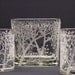 READY TO SHIP Tree of Love Candle Holder . Glass Cube and Votive Holder Set . Hand Engraved