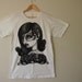SALE LARGE Unisex Tee - White Day of the Dead Girl Print