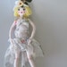 Deco Dollie, 1920's style doll, ooak, rag doll, Made in America