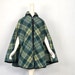 Vintage Plaid Cape / Reversible / Forest Hunter