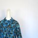 1960s Blouse / Mid Century Daisies / Smock Top / 60s Blouse / M L