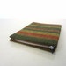 Vintage Fabric Notebook / 1950s Portfolio / Citrus Stripe