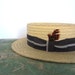 1930s Straw Boater / Portis / Men's Hat