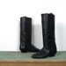 Black Leather Boots / Dexter / 1980s / 6 M