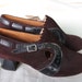 Deadstock 30s 40s suede heels 5 1/2