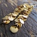 CONFETTI-Gold Circle Dangle Earrings