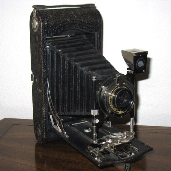 Kodak 3A Autographic Film Folding Camera w/ Case by