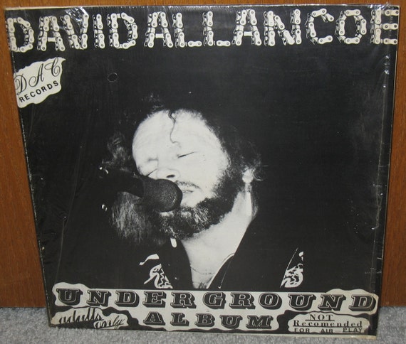 David Allan Coe Underground Album LP Vinyl Record by That70sShoppe