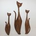 Vintage Cat Set of 3 Sexton Wall Hangings Metal 1960s 60s Eames Mid Century Mod
