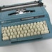Vintage Smith Corona Typewriter Sterling Automatic 12 Turquoise