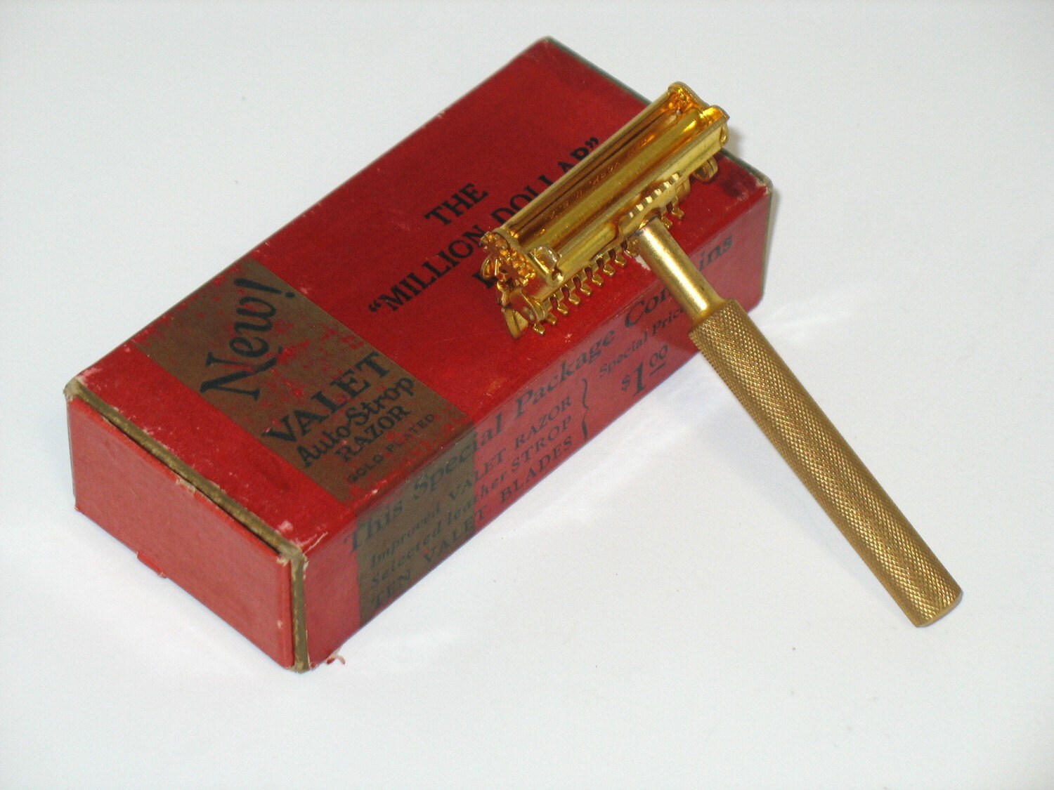 Vintage Auto Strop Valet Safety Razor Million Dollar In Box