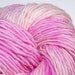Sale Handspun Yarn 168 yards Merino Wool Touch of Pink Worsted Weight