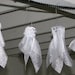 RESERVED - 10 Little Ghosts garland, Halloween decoration