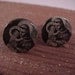 Cuff Links - Vintage Religious Pinback Buttons Black And White