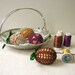 4 Colorful Silk Crochet Easter Eggs Covers - Reusable