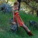 RESERVED FOR HIRO Vintage 60s Mini Dress, Striped Psychedelic Floral Halter Boho Summer Mini Dress
