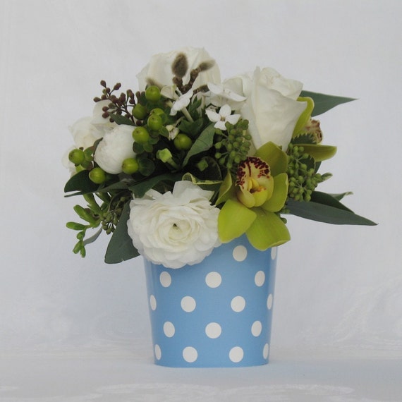 Baby Boy Shower Vases and Party Favors 6 vases