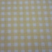 Cotton Upholstery Fabric, Soft Yellow and White Small Check