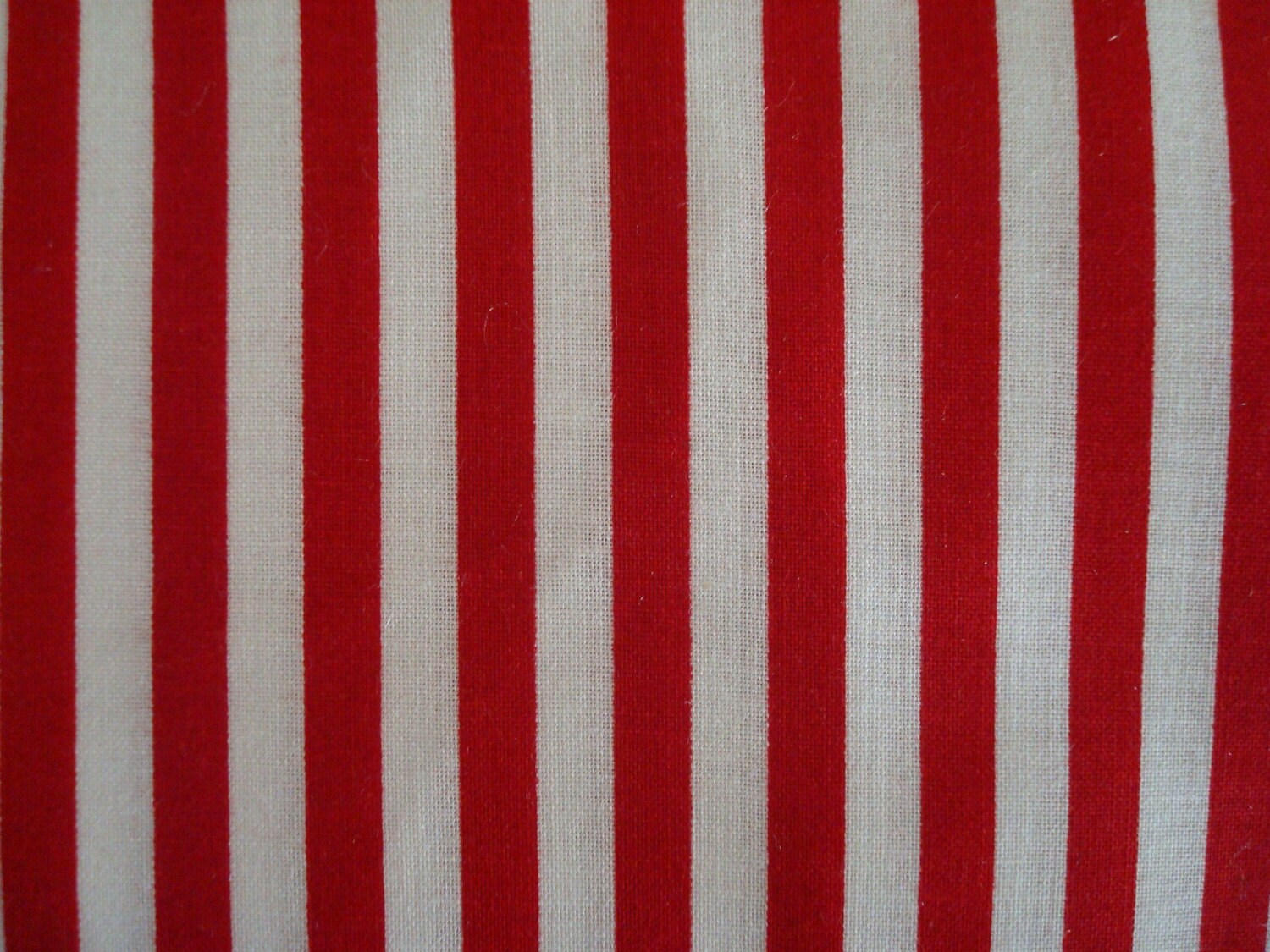 RED and WHITE STRIPE Design Cotton Fabric...Cotton Fabric...1