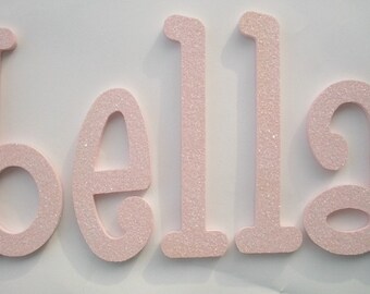 GLITTER and SPARKLE Baby Nursery Wall Letters