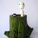 Princess Mononoke KODAMA Teak Wood VASE from Studio Ghibli film 23