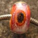 Handmade lampwork glass bead big hole european charm that fits biagi chamilia