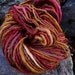 Handspun yarn, Handpainted thick and thin Merino wool yarn, multiple skeins available-AUTUMN FAIRY