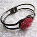 Marie - Vintage Red Flower Bracelet