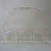for bottles/tumblers/vases...VINTAGE ivory WIRE CARRIER with 8 slots