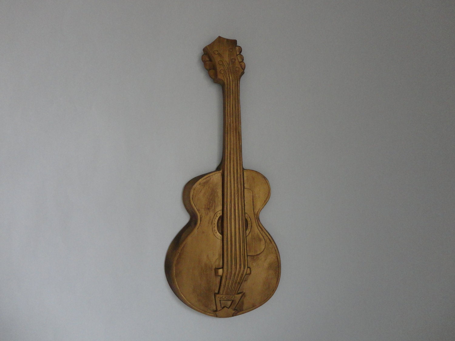 Welcome decor vintage back guitar