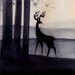 FREE SHIPPING - Misty Morning - Original ACEO - 2.5 x 3.5 miniature artwork - one of a kind