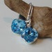Blue Aquamarine Crystal Drop Earrings, Birthstone Earrings