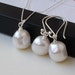 Pearl Bridal Jewelry Set, Baroque Pearl Drop Earrings