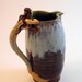 SALE Mermaid Pitcher- Brown, Milky White, Green Large Stoneware Ceramic Siren