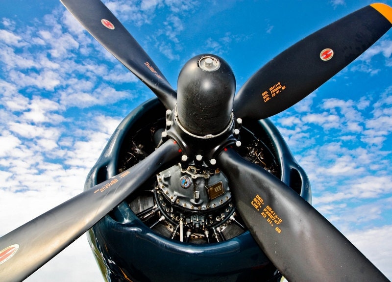 VC3 Military Airplane Propeller Fine Art Print