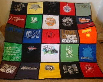 Tee Shirt Memory Blanket Unlimited Shirts & things by KristaLawhon