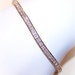 ON HOLD - Vintage Sterling Silver Vermeil Tennis Bracelet/Line Bracelet with Cubic Zirconia....